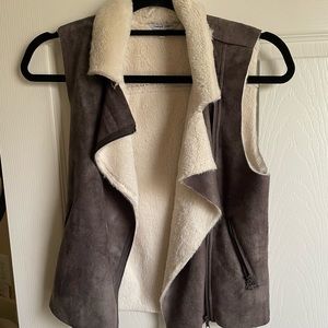 Faux fur vest